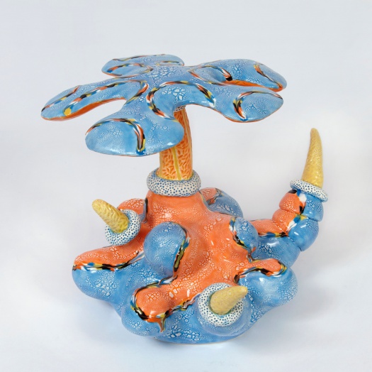 colorful ceramic sculpture